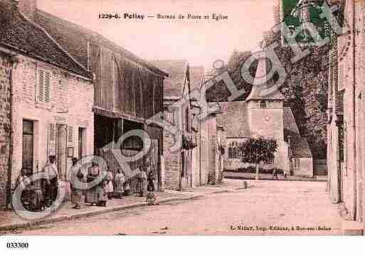 Ville de POLISY, carte postale ancienne