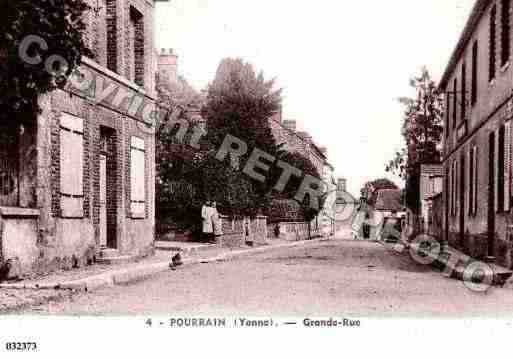 Ville de POURRAIN, carte postale ancienne