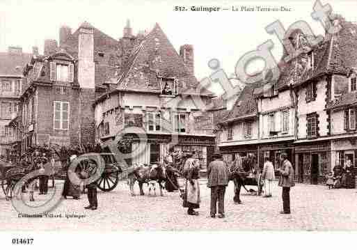 Ville de QUIMPER, carte postale ancienne