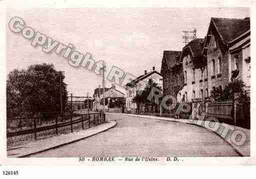 Ville de ROMBAS, carte postale ancienne