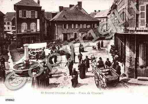 Ville de SAINTBONNET, carte postale ancienne