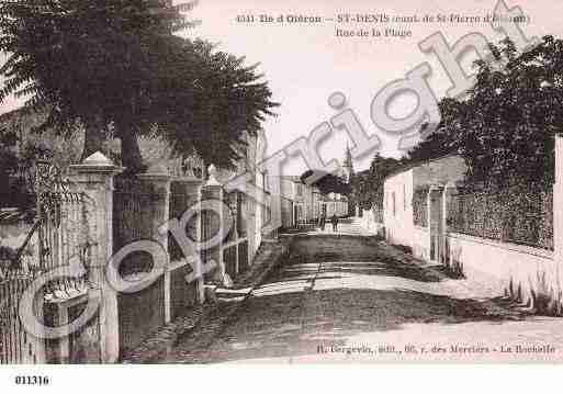 Ville de SAINTDENISD'OLERON, carte postale ancienne