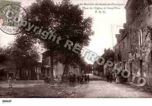 Ville de SAINTMARTIALDENABIRAT, carte postale ancienne