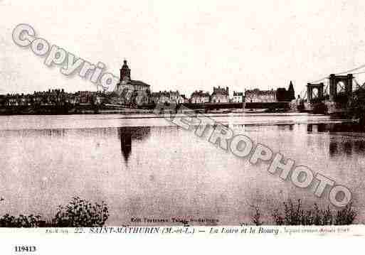 Ville de SAINTMATHURINSURLOIRE, carte postale ancienne