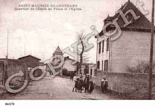 Ville de SAINTMAURICEDEGOURDANS, carte postale ancienne