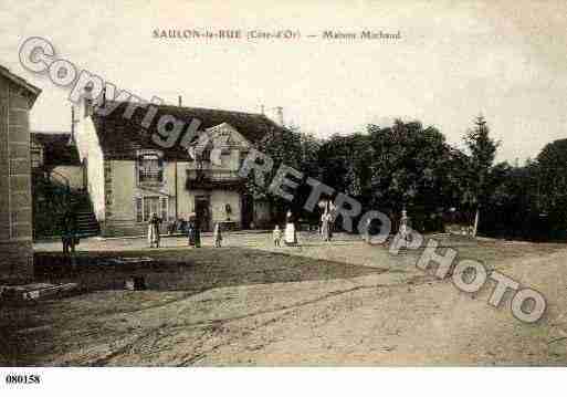 Ville de SAULONLARUE, carte postale ancienne