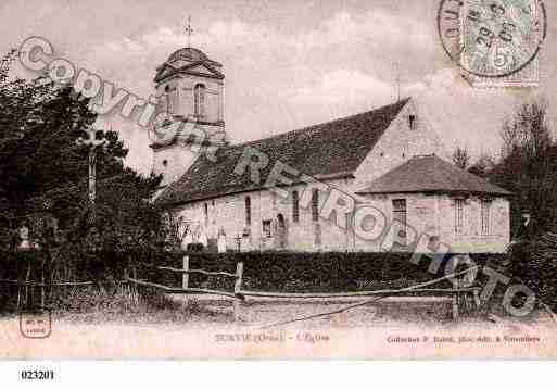 Ville de SURVIE, carte postale ancienne