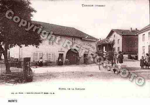 Ville de TENDON, carte postale ancienne