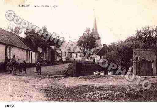 Ville de THORY, carte postale ancienne