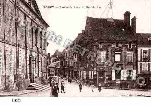 Ville de TOUCY, carte postale ancienne