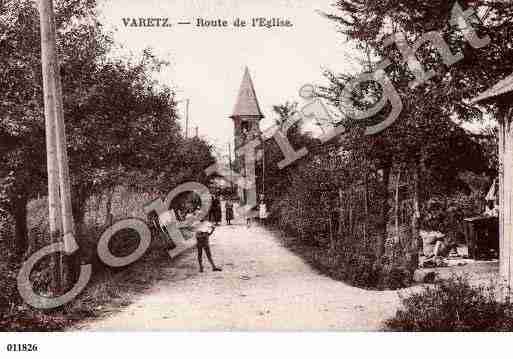 Ville de VARETZ, carte postale ancienne