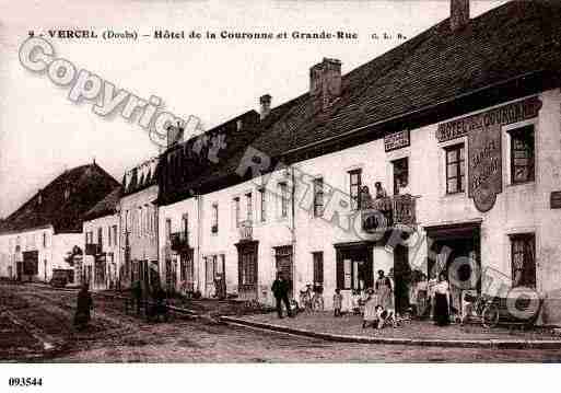 Ville de VERCEL, carte postale ancienne