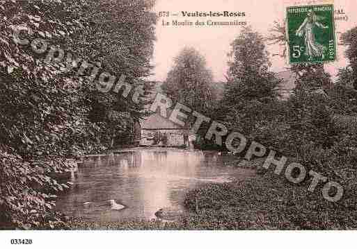 Ville de VEULESLESROSES, carte postale ancienne