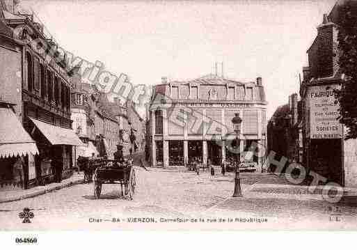 Ville de VIERZON, carte postale ancienne