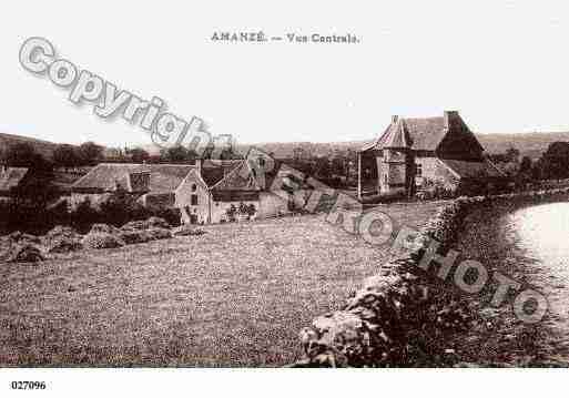 Ville de AMANZE, carte postale ancienne