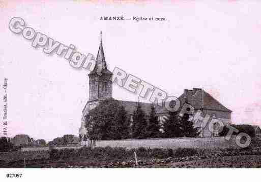 Ville de AMANZE, carte postale ancienne