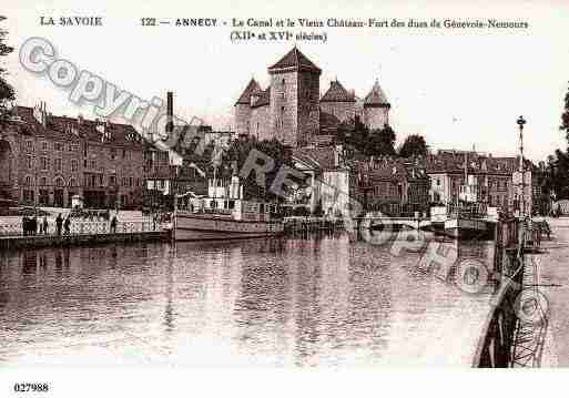 Ville de ANNECY, carte postale ancienne