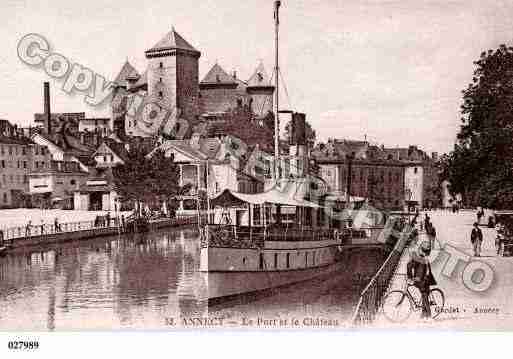 Ville de ANNECY, carte postale ancienne