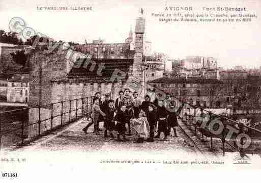 Ville de AVIGNON, carte postale ancienne