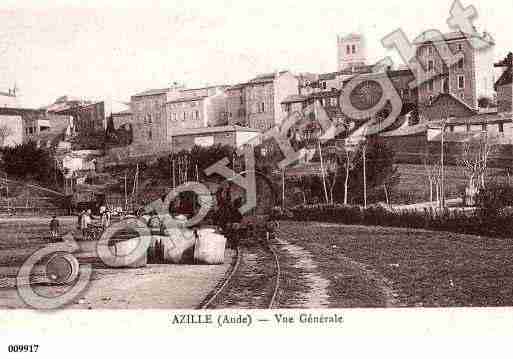 Ville de AZILLE, carte postale ancienne