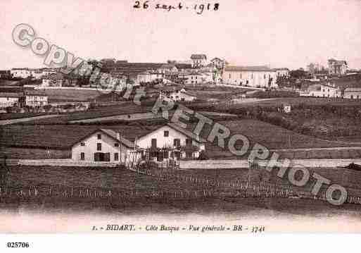 Ville de BIDART, carte postale ancienne