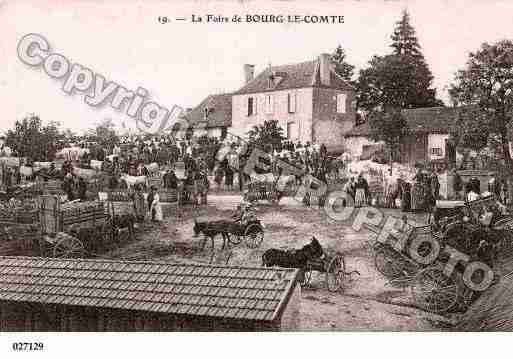 Ville de BOURGLECOMTE, carte postale ancienne