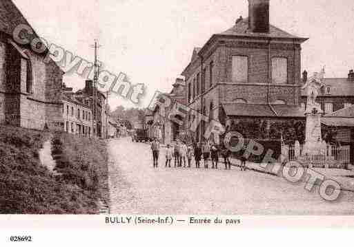 Ville de BULLY, carte postale ancienne