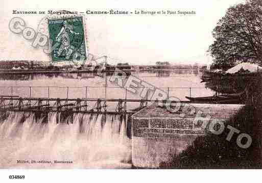 Ville de CANNESECLUSE, carte postale ancienne