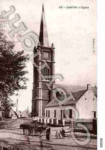 Ville de CANTIN, carte postale ancienne