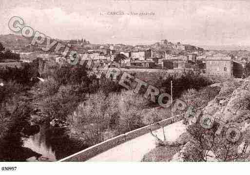 Ville de CARCES, carte postale ancienne