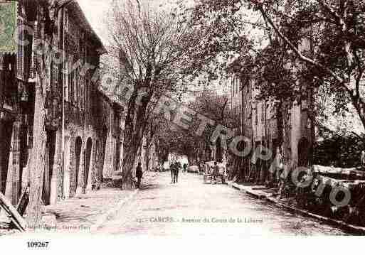 Ville de CARCES, carte postale ancienne