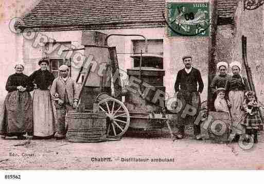 Ville de CHABRIS, carte postale ancienne