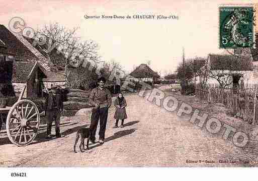 Ville de CHAUGEY, carte postale ancienne