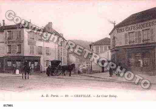 Ville de CHAVILLE, carte postale ancienne