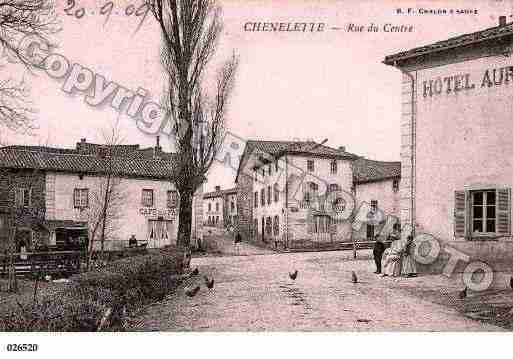 Ville de CHENELETTE, carte postale ancienne