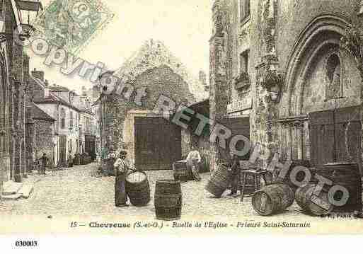 Ville de CHEVREUSE, carte postale ancienne