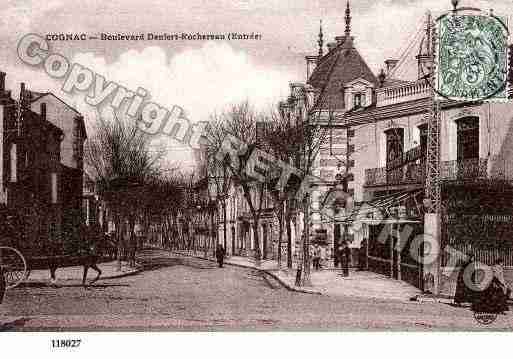 Ville de COGNAC, carte postale ancienne