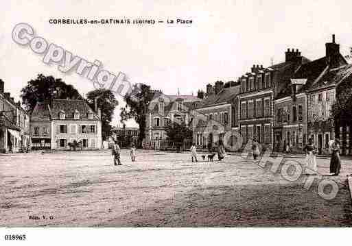 Ville de CORBEILLES, carte postale ancienne