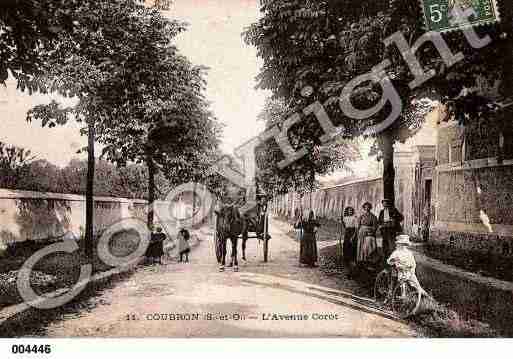 Ville de COUBRON, carte postale ancienne