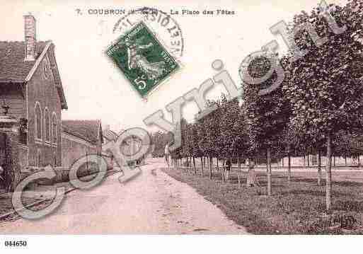 Ville de COUBRON, carte postale ancienne