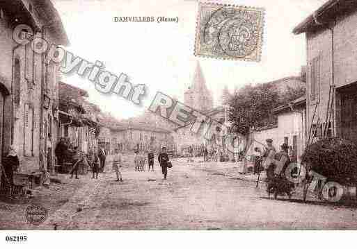 Ville de DAMVILLERS, carte postale ancienne