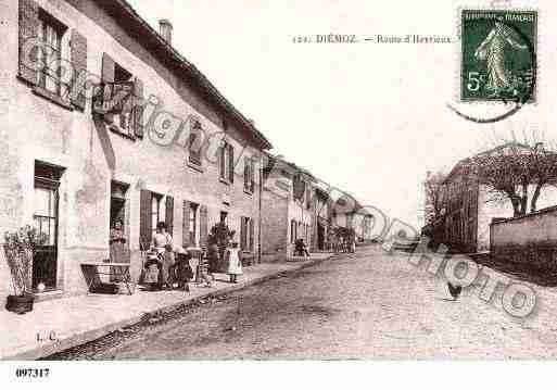 Ville de DIEMOZ, carte postale ancienne