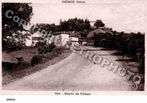 Ville de DIEMOZ, carte postale ancienne