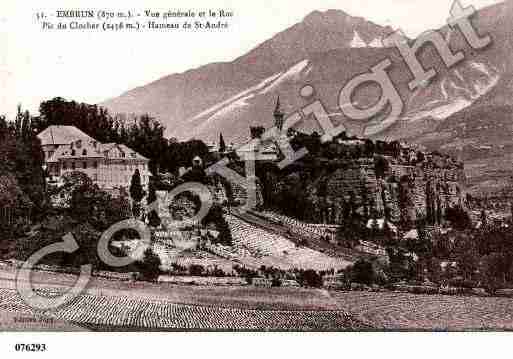 Ville de EMBRUN, carte postale ancienne