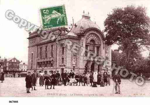 Ville de EVREUX, carte postale ancienne