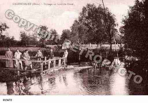 Ville de GADENCOURT, carte postale ancienne