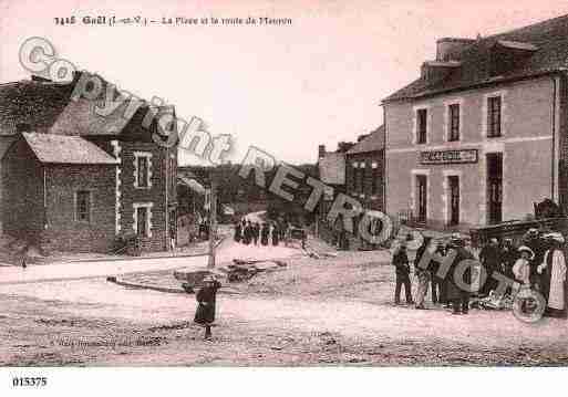 Ville de GAEL, carte postale ancienne