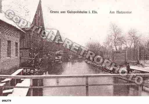 Ville de GEISPOLSHEIM, carte postale ancienne