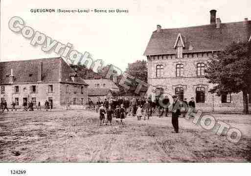 Ville de GUEUGNON, carte postale ancienne