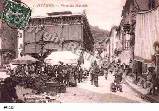 Ville de HYERES, carte postale ancienne